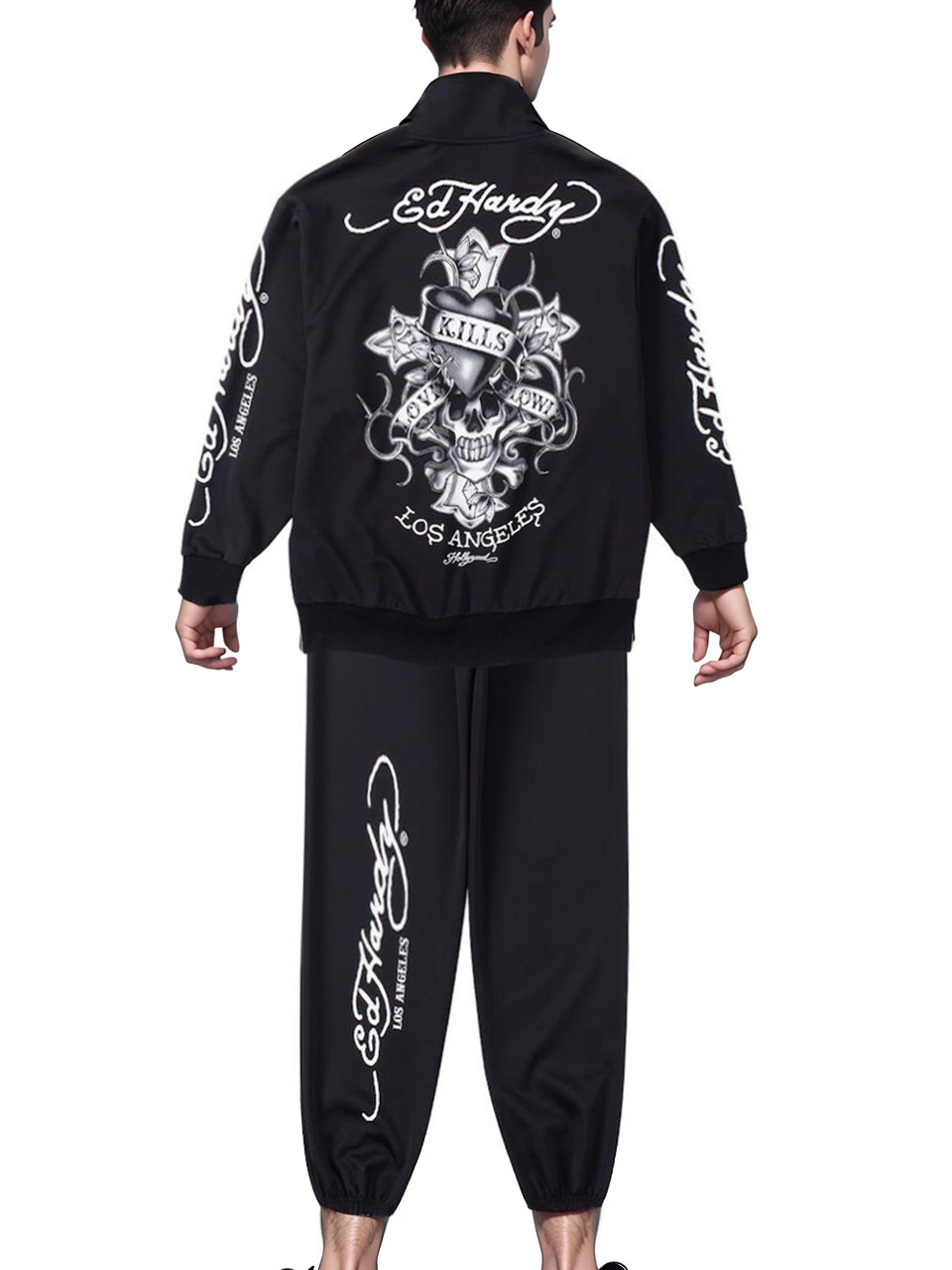 正規品未使用【Ed Hardy 】スカル ハート タンクトップ　　サイズS Ed Hardy（エド・ハーディー） ジャージ上下 大きいサイズ メンズ