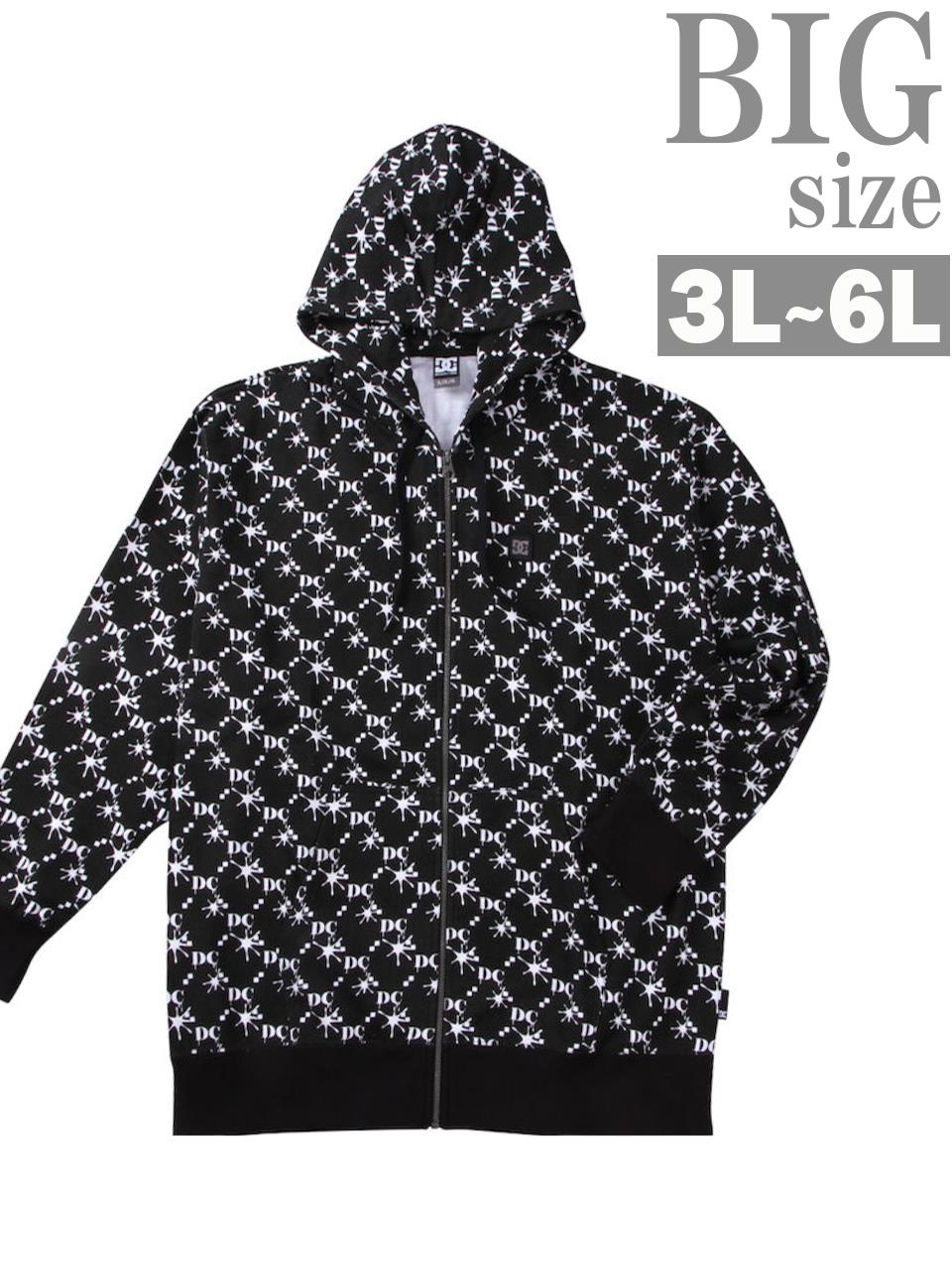 DC SHOES（ディーシーシューズ） パーカー 大きいサイズ メンズ 総柄 