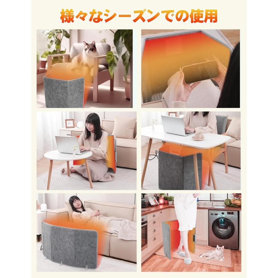 パネルヒーター 足元ヒーター デスク下ヒーター 足温器 足元 ペット