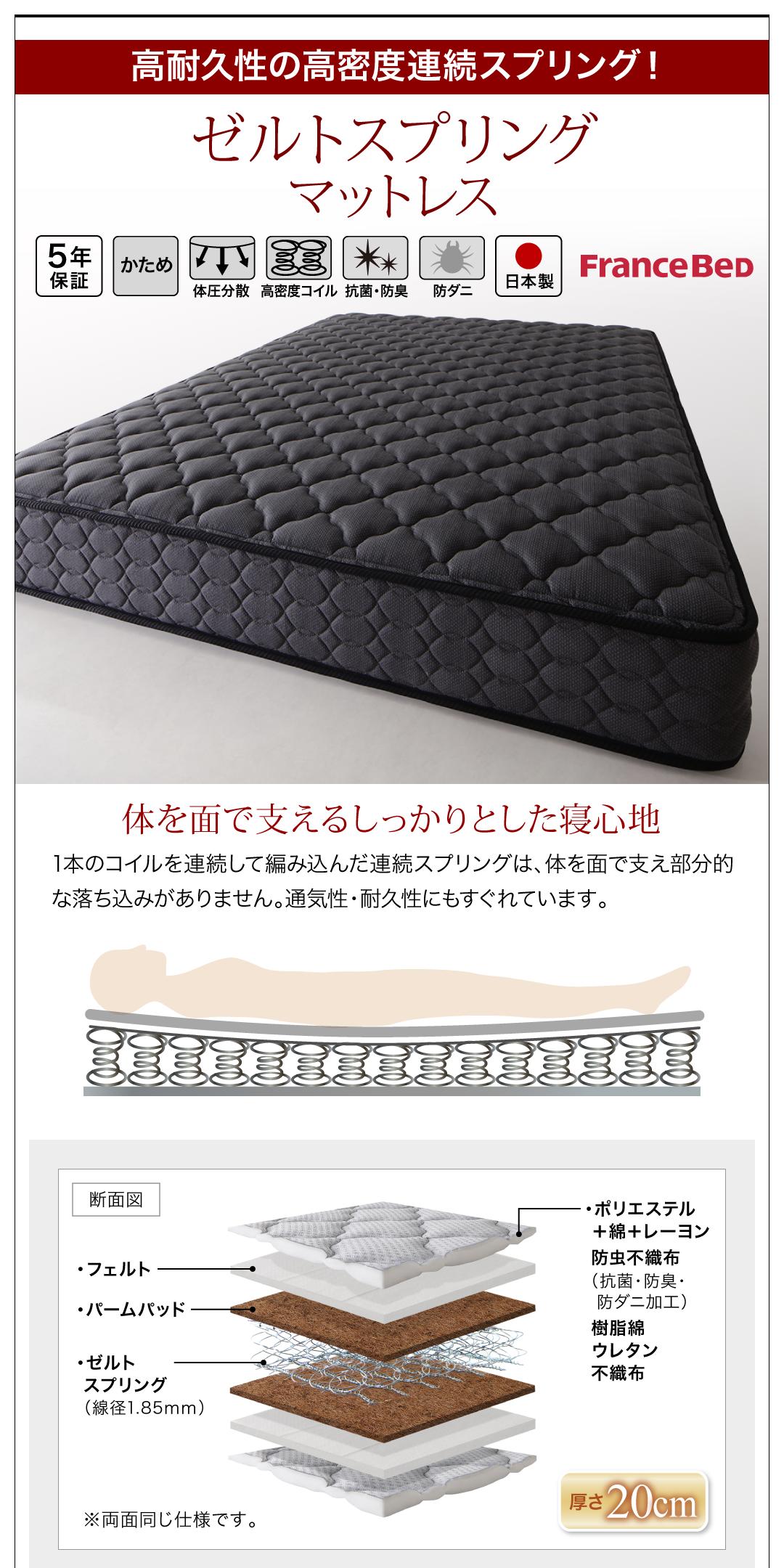 早い者勝ち訳あり！ ベッド ベット ダブル クイーン D Q ベッドフレーム マットレス付 背もたれ ヘッドレスト マルチラススーパースプリングマットレス付き クイーン 組立設置付 【D3570549609】(130538円)