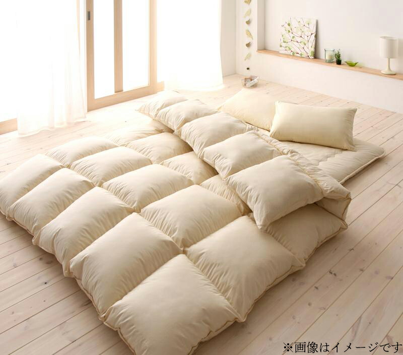 布団セット 布団 ダブル カバー付き 来客用 敷き布団 掛け布団 枕 布団