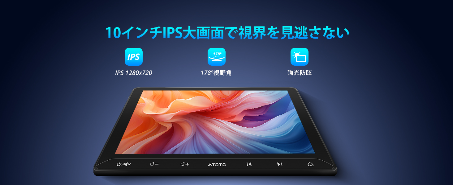 10インチ ディスプレイオーディオ 2DIN Androidナビ 2GB+32GB 有線