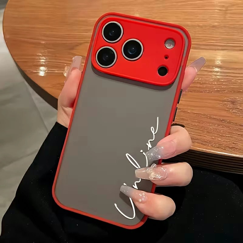 iPhone17Pro ケース 名入れ カスタマイズ フロスト加工 耐衝撃