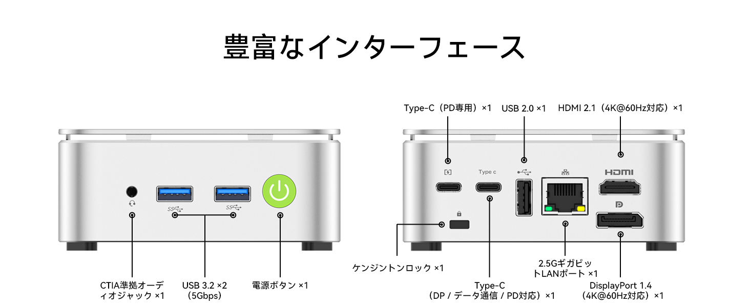 ミニPC 16GB+512GB SSD Windows11 3500U 搭載 ミニPC AMD Ryzen 5 3500U Windows11 Pro 16GBメモリ 512GB SSD 4コア
