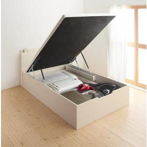 【訳あり・新品】 ベッド ベット 収納 収納付 収納ベッド 跳ね上げ 跳ね上げ式 跳ね上げベッド ガス圧 ガス圧式 すのこ ベッドフレームのみ 縦開き セミシングル 深さグランド 【AAA8673218383】(31709円)