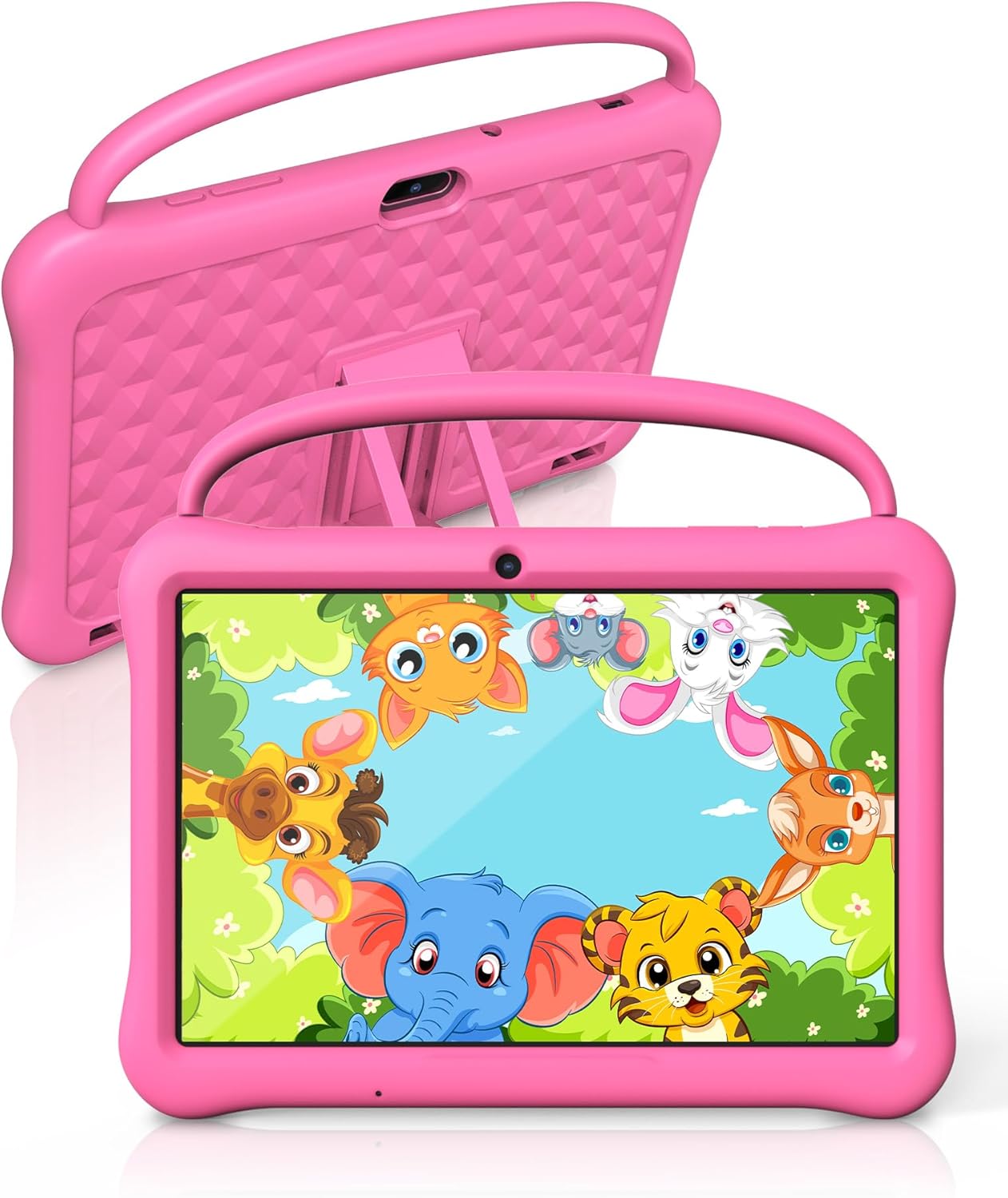 キッズタブレット 10インチ IPSディスプレイ 6000mAh大容量バッテリー Android 13 Go Type-C 子供 クリスマス プレゼント 専用保護ケース付き 知育学習 動画の画像