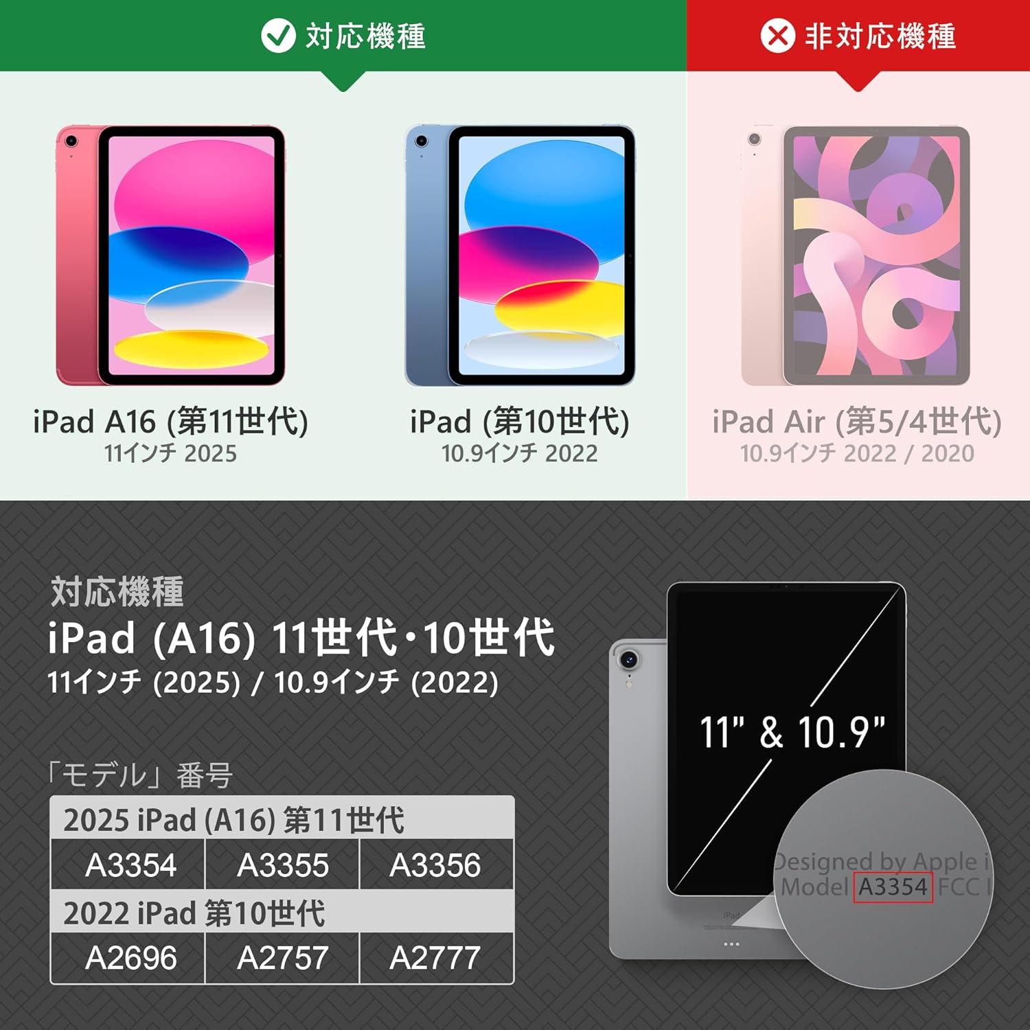 ipad 11世代 ケース ペン収納 iPad 第10世代 A16 2025 10.9インチ 11
