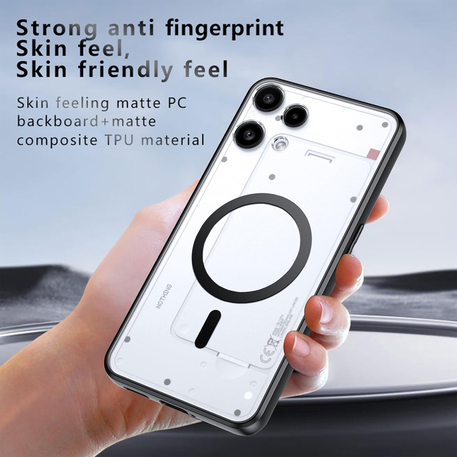 Nothing Phone 3a Lite ケース 透明 MagSafe対応 耐衝撃 シンプル 
