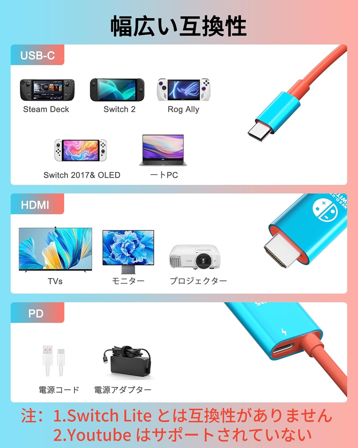 Switch2 用 ドック 21.2.0対応 純正対応 アップデート対応 4K 60Hz