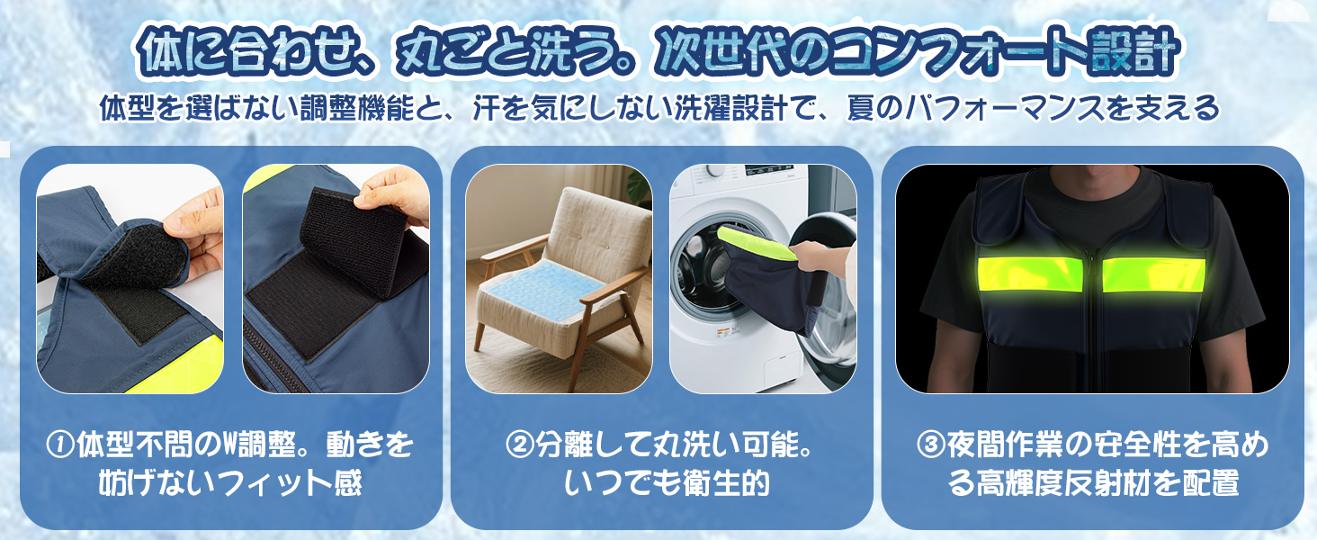 冷却ベスト PCM 自然凍結 夏用 暑さ対策 冷却グッズ 空調作業服 冷却服