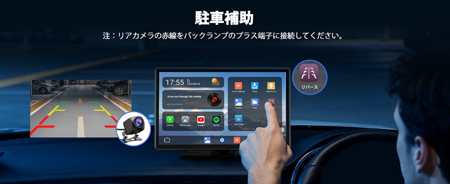 カーオーディオ ディスプレイオーディオ 9インチ バックカメラ セット