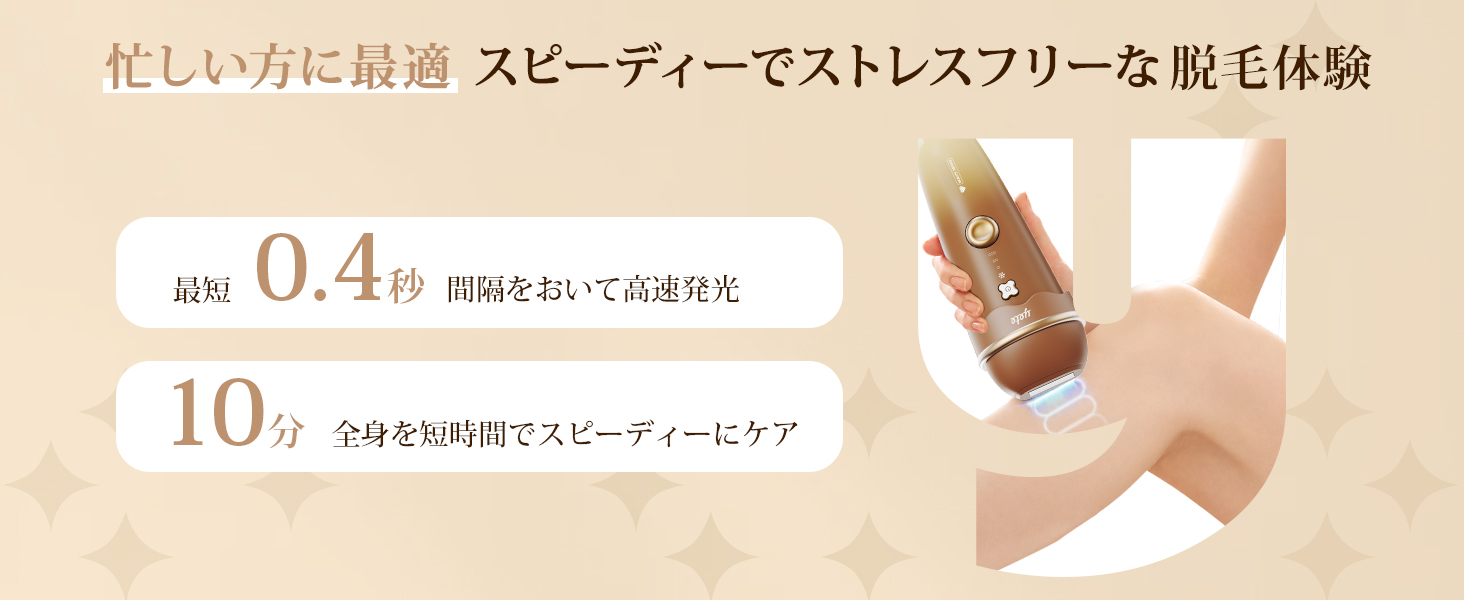 脱毛器 IPL 光美容器 サファイア冷却 10℃恒冷 28.8J トリプルパルス 4