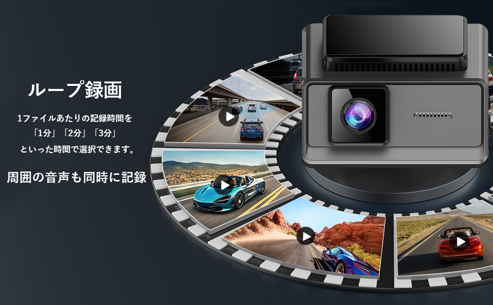 ☆ドライブレコーダー 前後カメラ フロントリア2カメラ 高画質 360°回転 ドライブレコーダー 前後2カメラ フルHD 200万画素 360度回転リア