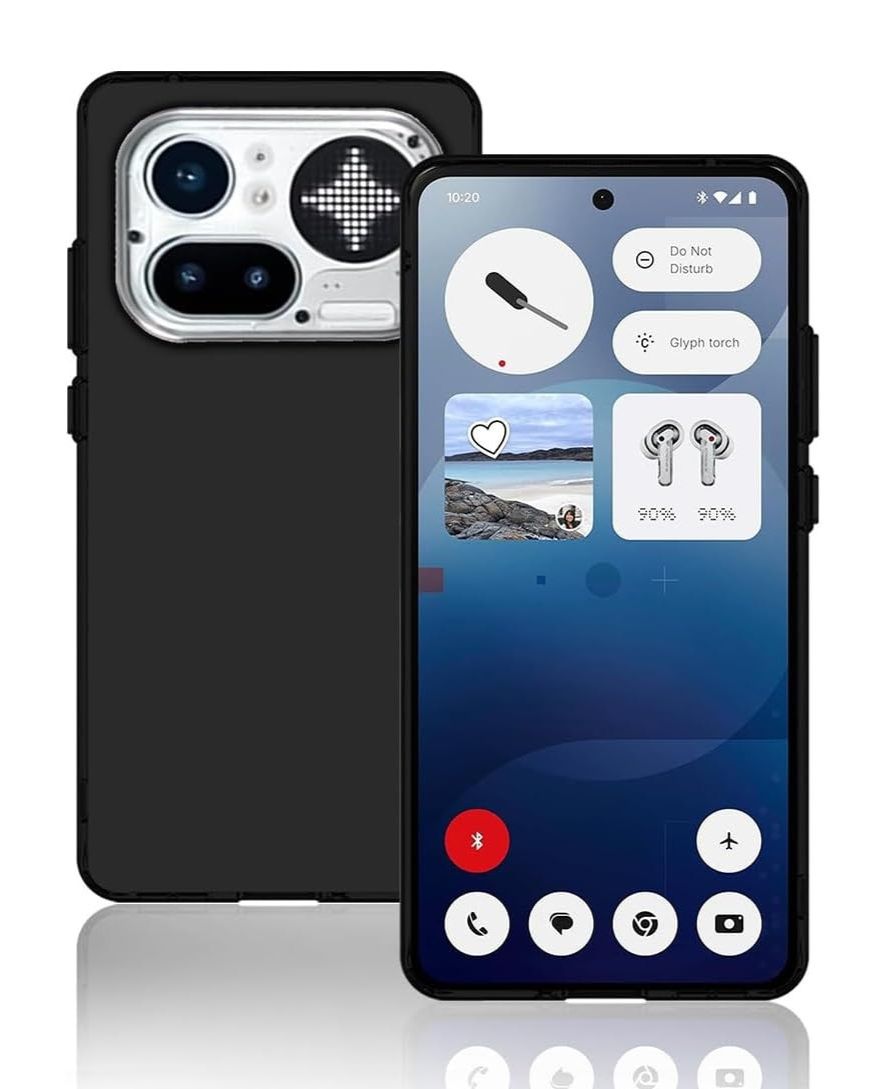 Nothing Phone 4a ケース TPU マットブラック 米軍MIL規格 Pro 耐衝撃