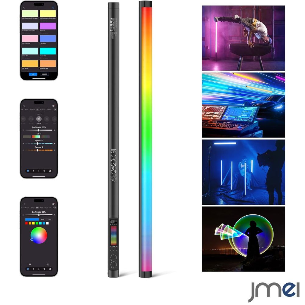 LEDビデオライト 撮影用ライト LED ビデオライト 撮影用 照明 高輝度 チューブライト ワンドスティック 写真チューブライト 撮影ライト フルカラー RGBWW