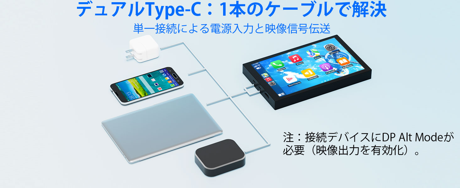 タッチパネル ディスプレイ モニター モバイルモニター 7インチ