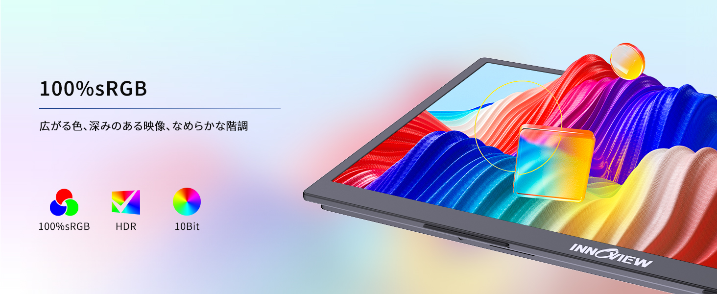 モバイルモニター 18.4インチ 4K 3840×2160 IPSパネル 非光沢