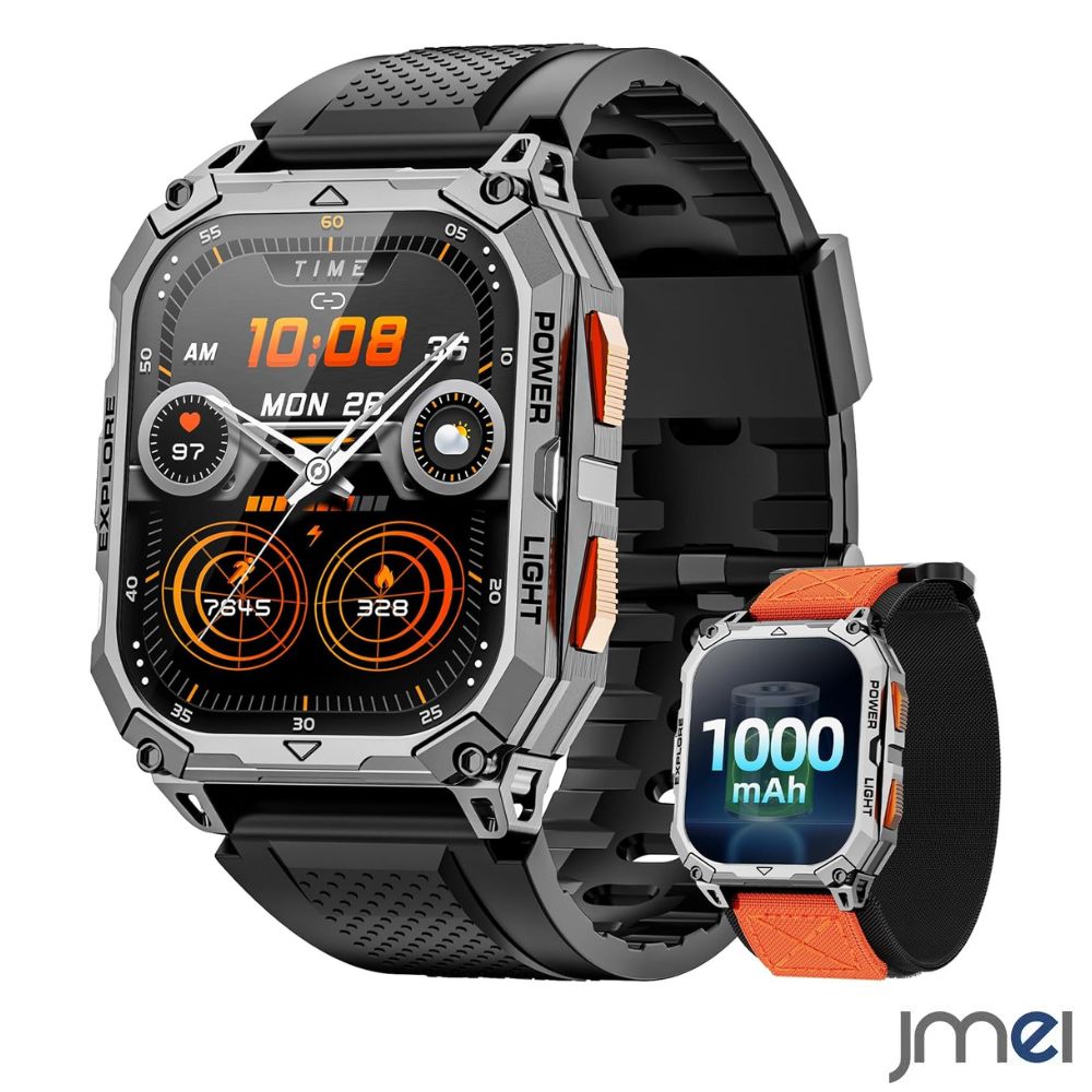 腕時計 メンズ スマートウォッチ 2.01インチHD大画面 android対応 防水