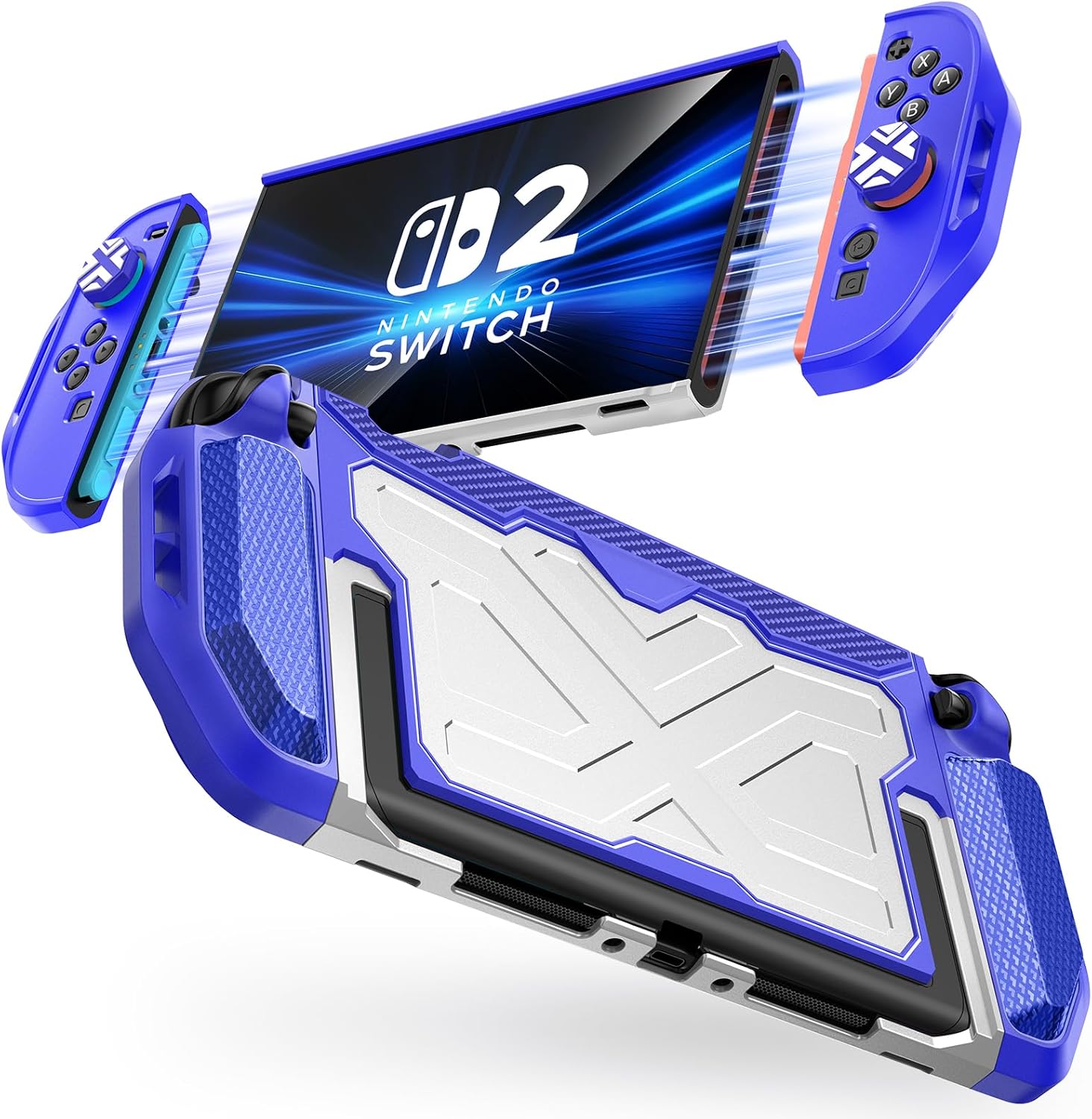 Nintendo Switch 2 対応保護カバー ドック対応 Joy-Con着脱式 分体式