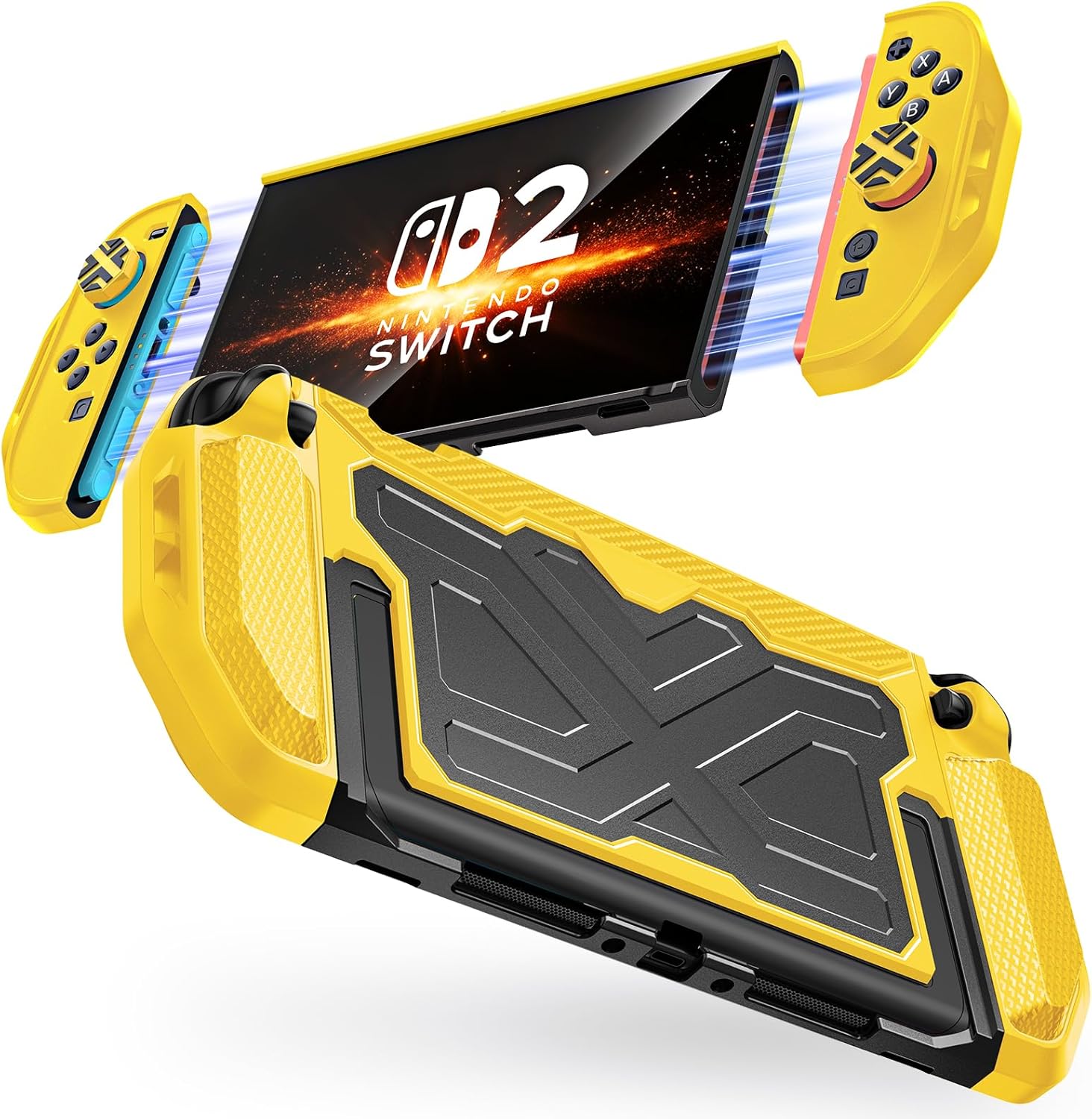 Nintendo Switch 2 対応保護カバー ドック対応 Joy-Con着脱式 分体式