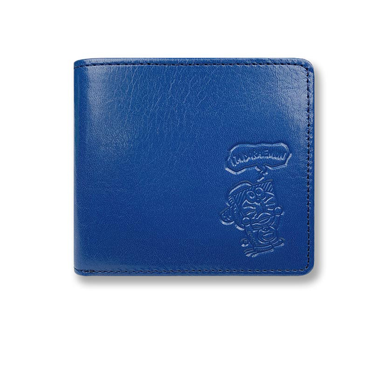 二つ折り財布 メンズ 本革 dor-2 大人のドラえもん イタリアンレザー