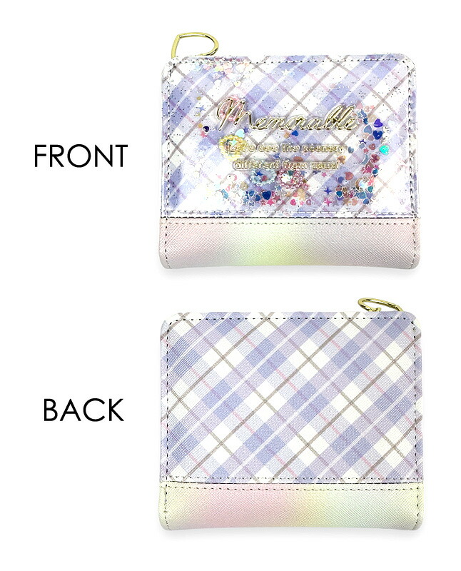 キッズ 財布 女の子 L字ファスナー二つ折り コンパクト かわいい