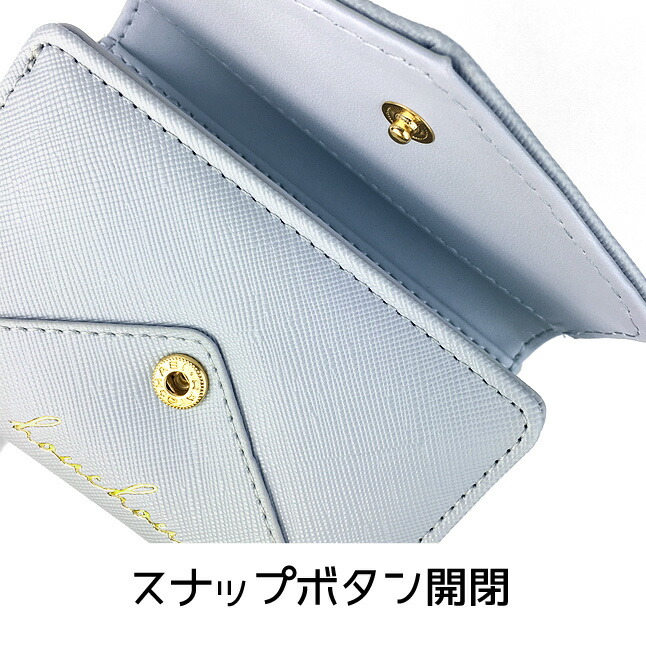 キッズ 財布 女の子 mls-4002 ハートレター がま口 コンパクト