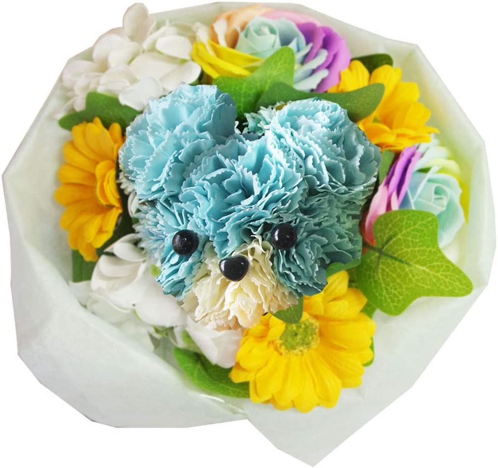 フラワークロック アーティフィシャルフラワー ブルー系