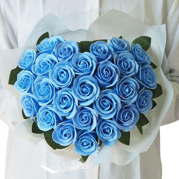 ハート形花束ソープフラワーロズ ソープフラワー ハートのアレンジ 1個 花束 誕生日 記念日 お礼 ギフト