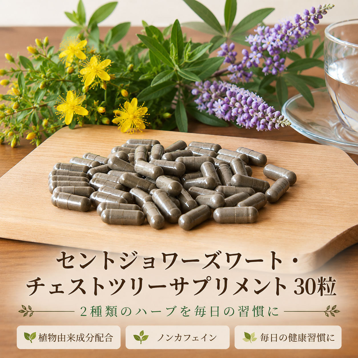 在庫限りで終了 セントジョワーズワート450mg チェストツリー50mg配合