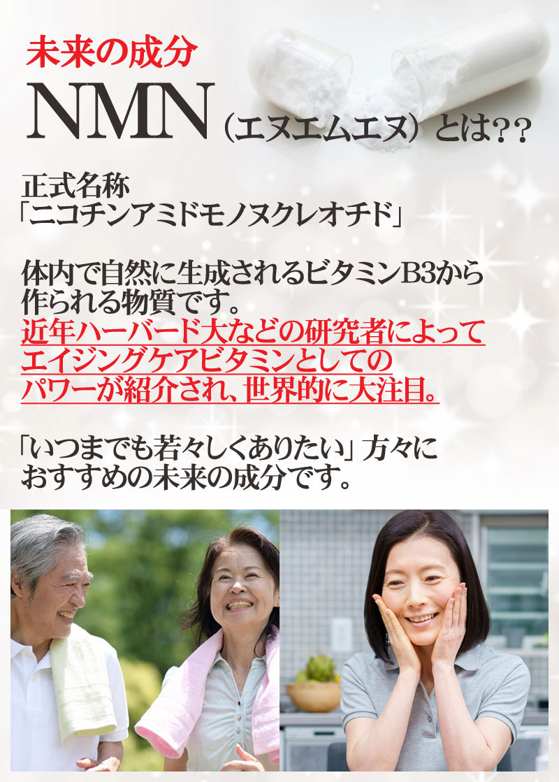 NMN10粒 2500mg エヌエムエヌ サプリメント サプリ エイジングケア カプセル 健康維持 ＮＭＮ 美容 送料無料 1粒250mg含有  :1519001001:彩香 - 通販 - Yahoo!ショッピング