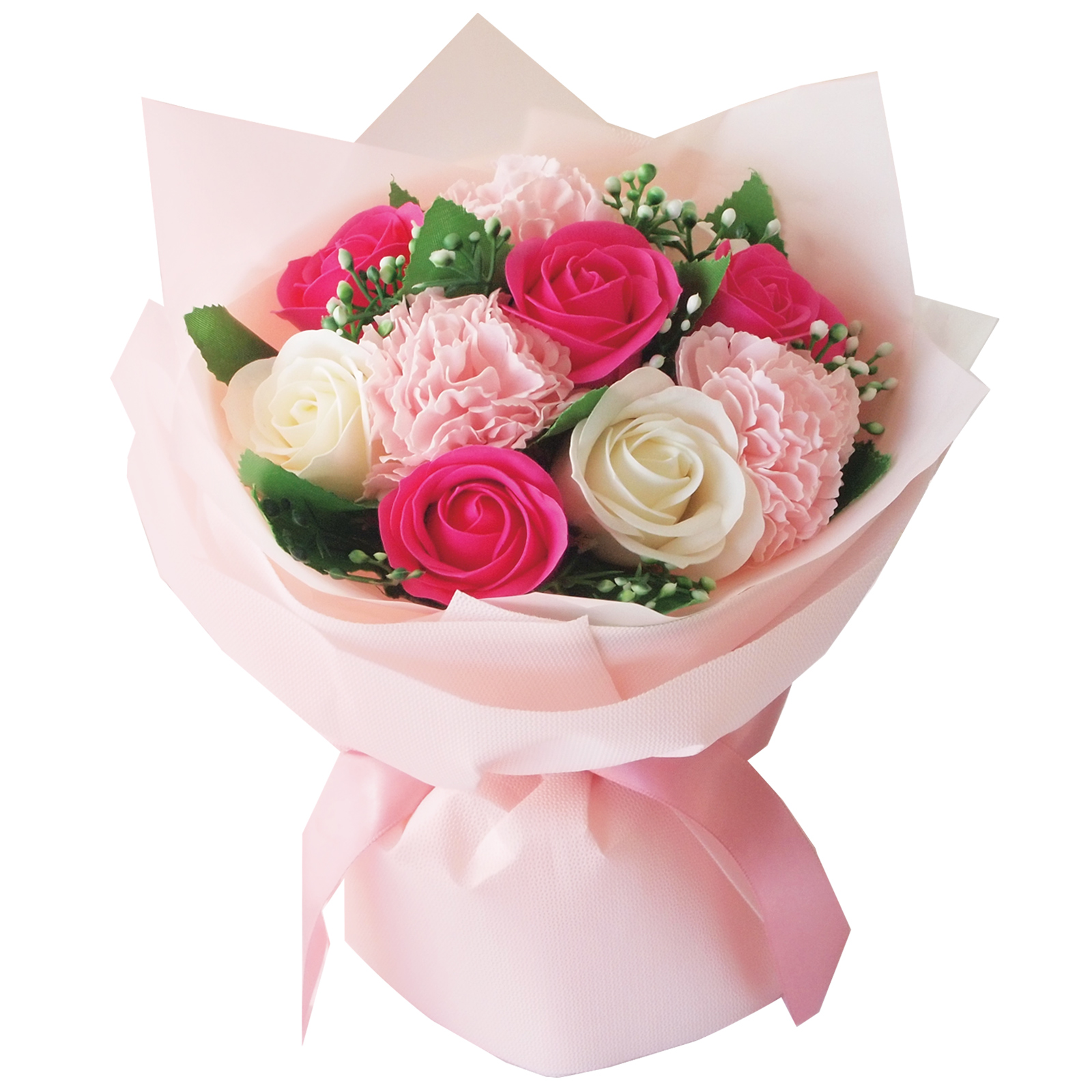 92)ミニチュアフラワー 鉢植え 薔薇 ピンク おもちゃ
