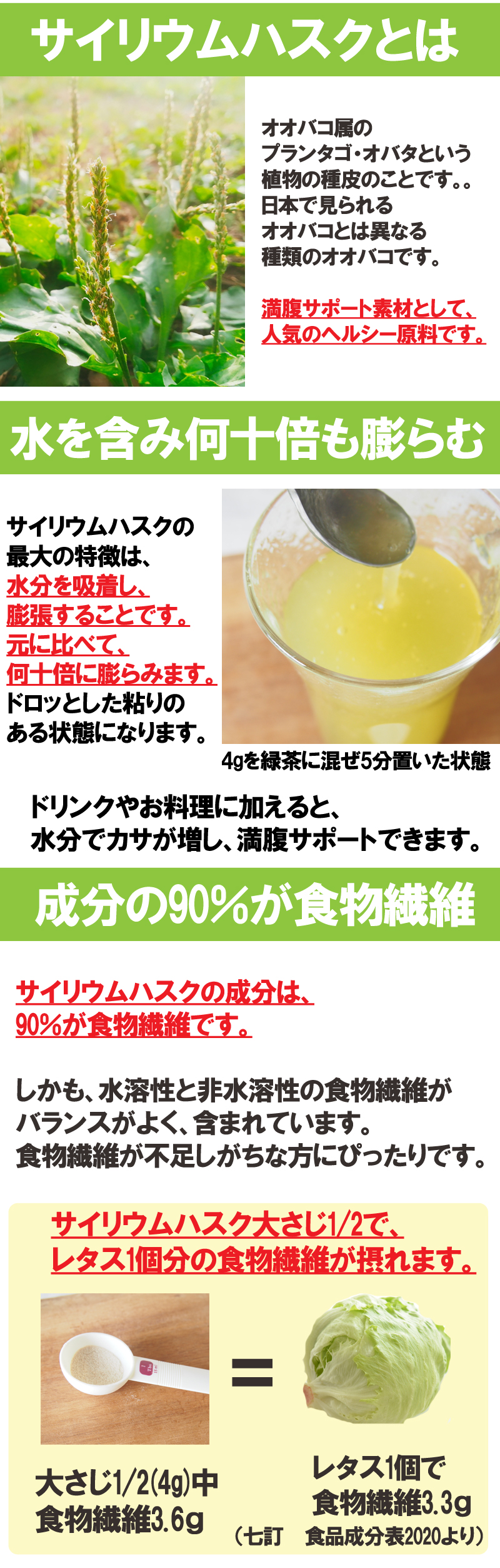 サイリウムハスク80g オオバコ 粉末 パウダー ダイエット 食物繊維 お