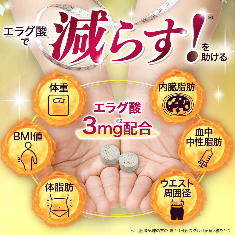 サン・クラルテ製薬 ダイエット サプリ【ラクヘル 体重・体脂肪対策 60