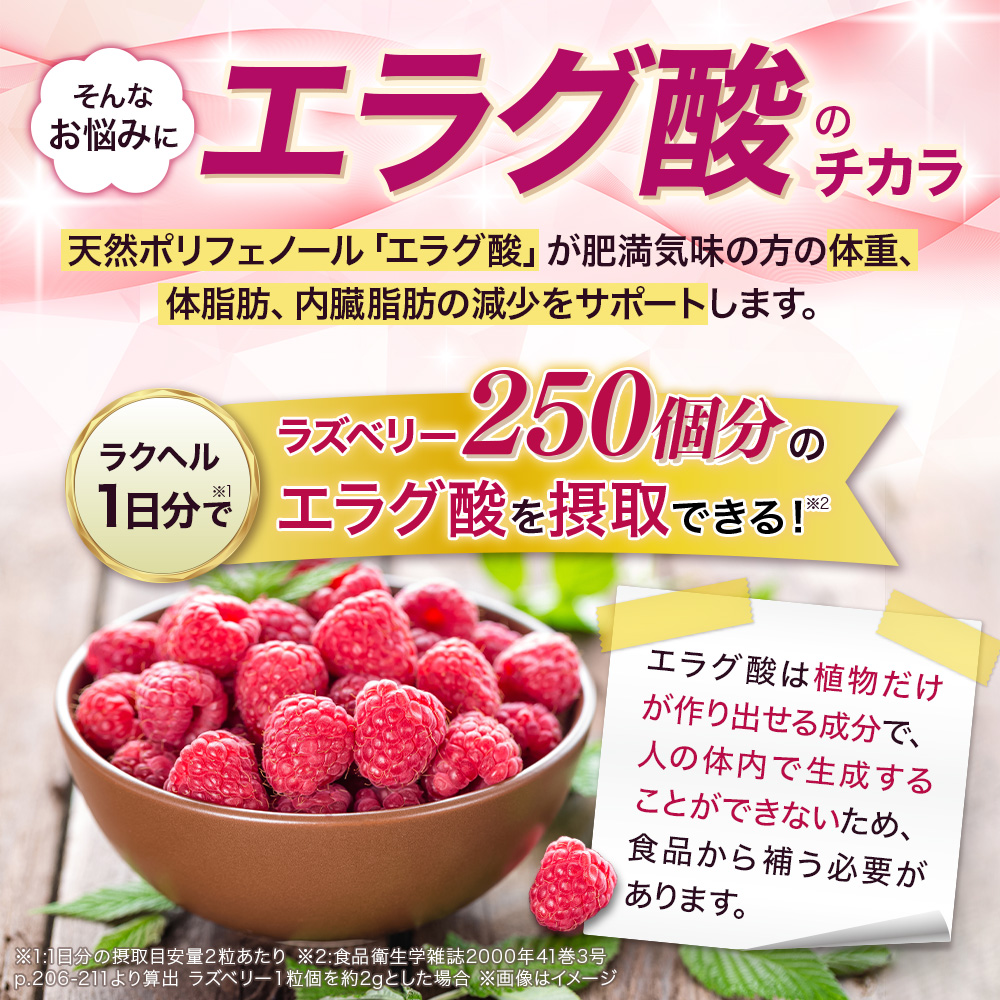 サン・クラルテ製薬 ダイエット サプリ【ラクヘル 体重・体脂肪対策 60