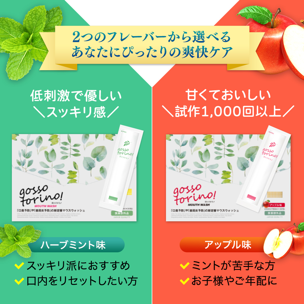 サン・クラルテ製薬 マウスウォッシュ 個包装 ゴッソトリノ 2箱 60包