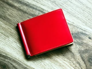 コードバン(馬尻革) 本ヌメ革(牛革)　レザーマネークリップ/札入れ メンズ 二つ折り財布 |  | 07