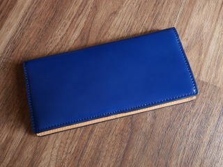 コードバン(馬尻革)×本ヌメ革 長財布(小銭入れ無し)/札入れ コードバン(馬尻革)×本ヌメ革 長財布(小銭入れ無し)/札入れ