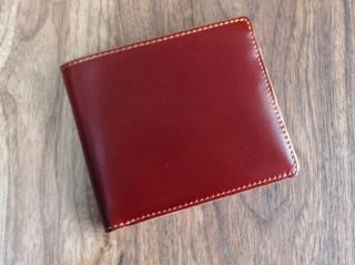 コードバン(馬尻革)×本ヌメ革　カード札入れ二つ折り財布(小銭入れ無し)/札入れ メンズ |  | 03