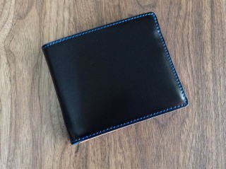 コードバン(馬尻革)×本ヌメ革　カード札入れ二つ折り財布(小銭入れ無し)/札入れ メンズ |  | 01