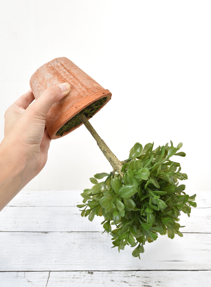 人工観葉植物 ミニ フェイクグリーン ボックスウッド トピアリー（ツゲ