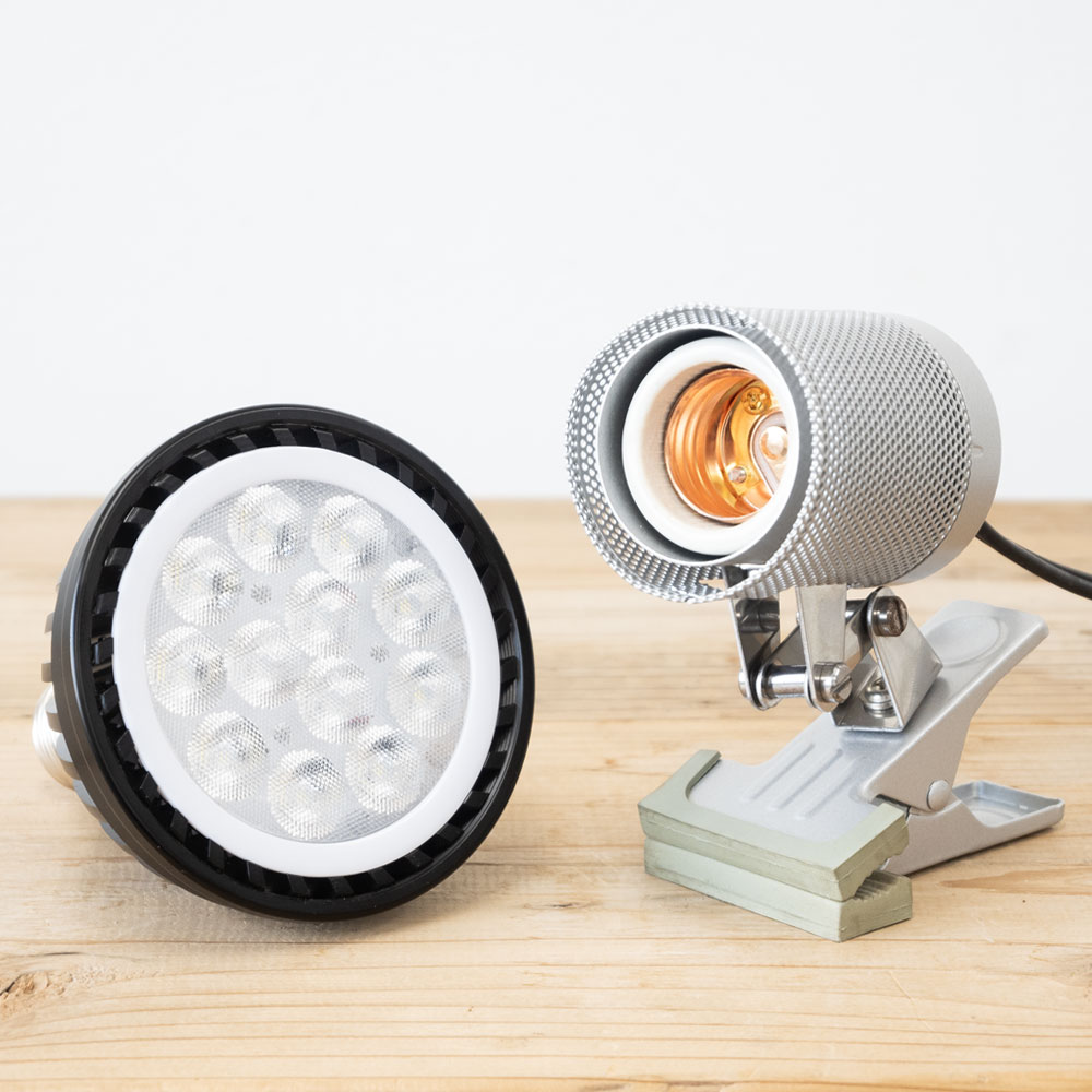 観葉植物用育成ライト＋クリップスタンドセット PLANTS NEXLIGHT PAR30