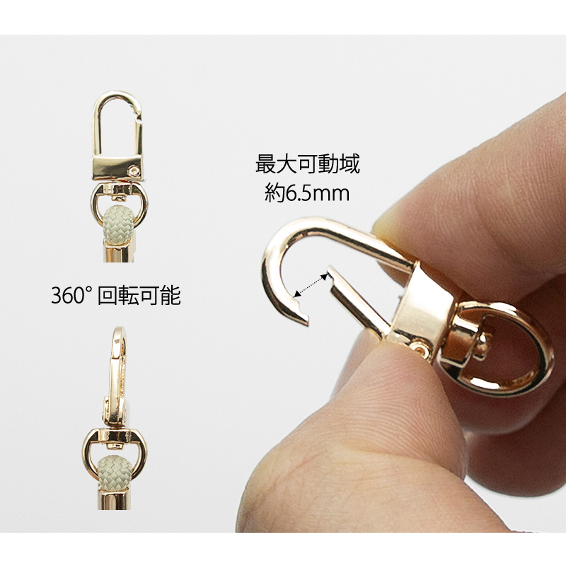 スマホ ショルダー ストラップ パーツ 金具 ダブルカン ストラップ メタル 調節 アジャスター キーホルダ ストラップ止めパーツ 手作り スマホアクセサリーDIY |  | 06