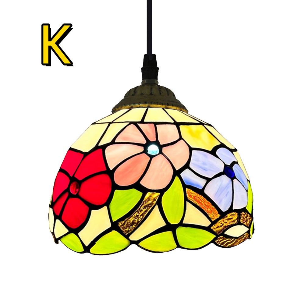 ペンダントライト 花柄 天井照明 照明器具 LED レトロ おしゃれ ガラス