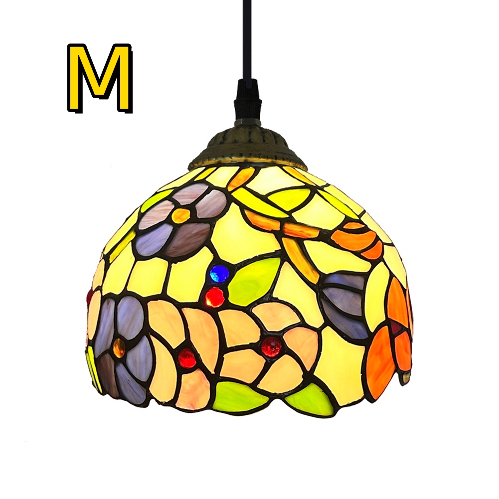 ペンダントライト 花柄 天井照明 照明器具 LED レトロ おしゃれ ガラス