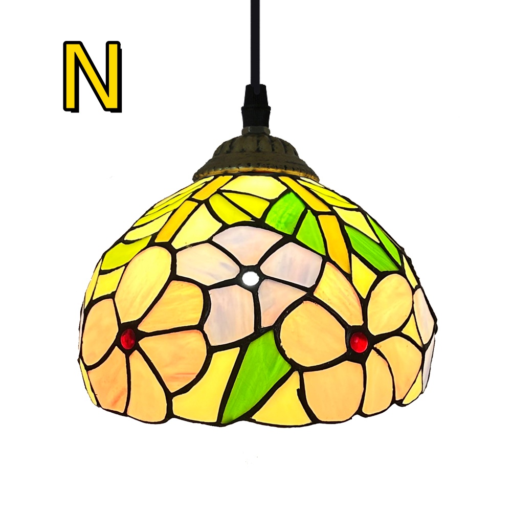 ペンダントライト 花柄 天井照明 照明器具 LED レトロ おしゃれ ガラス