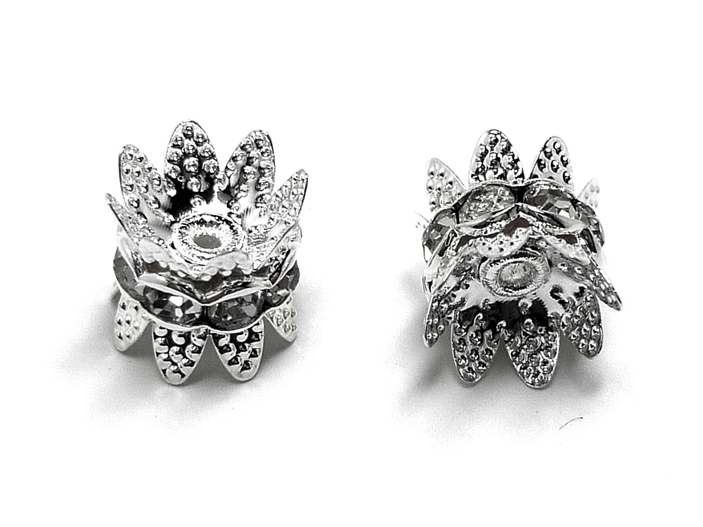 キャップ(座金)付き ロンデル 6mm 8mm 10mm シルバー ゴールド