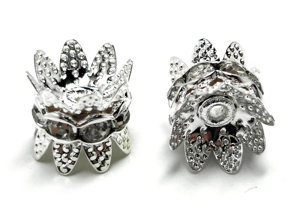 キャップ(座金)付き ロンデル 6mm 8mm 10mm シルバー ゴールド