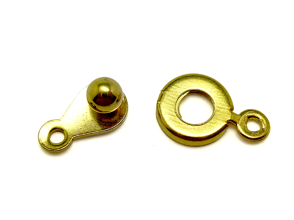 10個』 ニューホック 10mm 7mm クラスプ シルバー ゴールド 留め