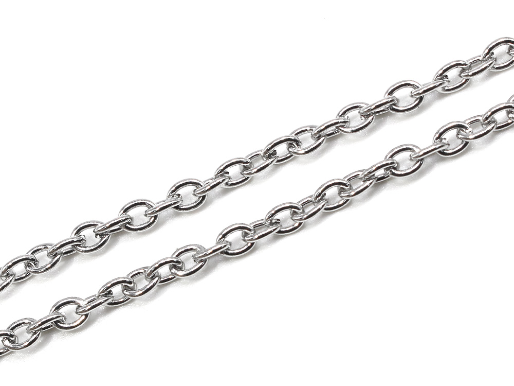 ステンレス アズキチェーン キヘイチェーン 100cm シルバー ゴールド キーホルダー 金具 ハンドメイド アクセサリーパーツ 材料 銀色 金色 |  | 03